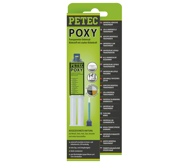 PETEC POXY 2K-Epoxidkleber transparent 24 ml