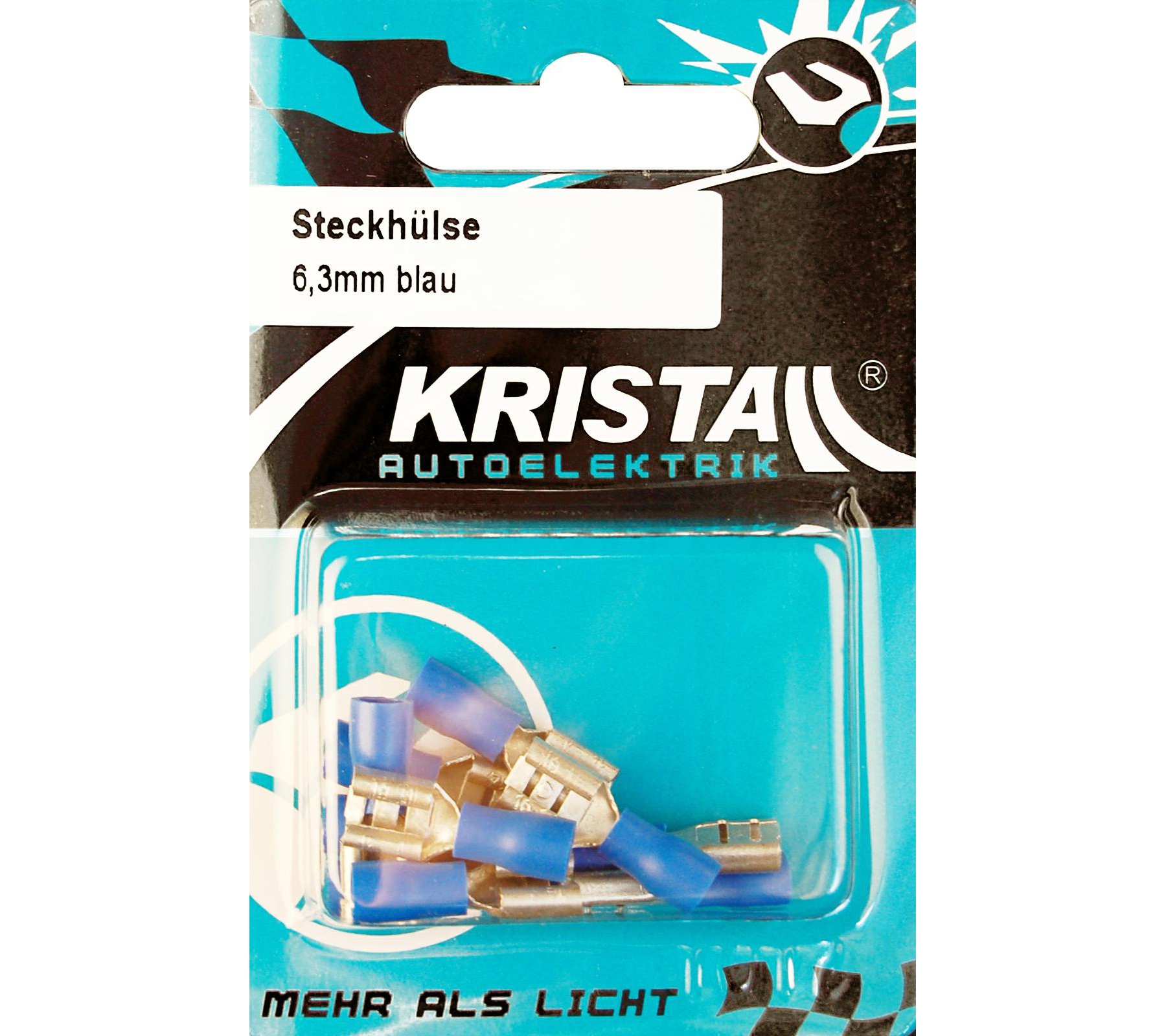 KRISTALL Flachsteckhülse 6,3 mm