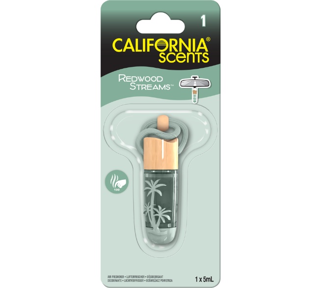 CALIFORNIA SCENTS Redwood Streams Lufterfrischer Hanging Vial 5 ml