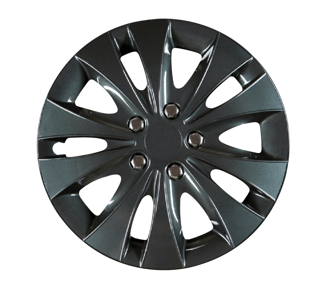 CARTREND Radzierblendenset Storm  schwarz 14 Zoll