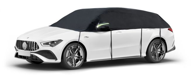 WALSER Abdeckplane Auto All Weather, Autoplane Halbgarage Größe 5 Kombi   