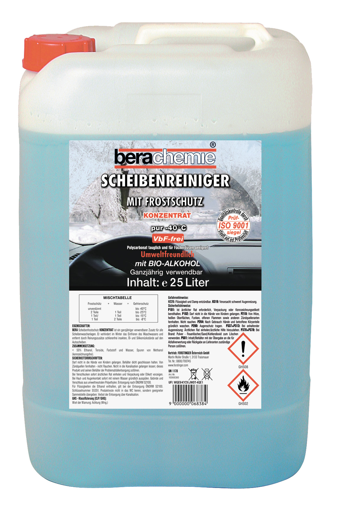 BERACHEMIE Scheibenfrostschutz 25 L