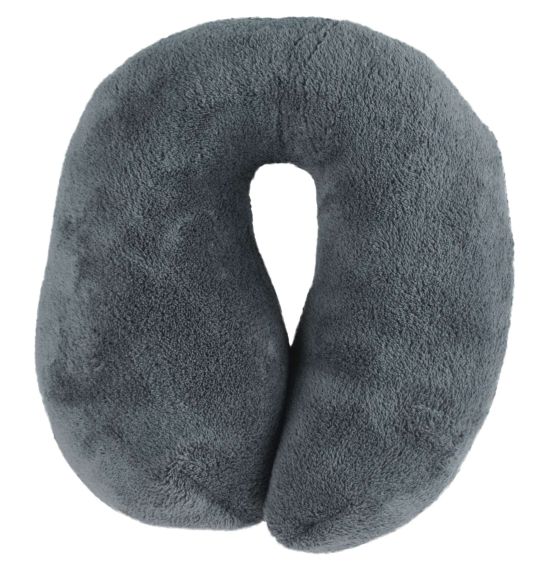 WALSER Travelmaid Nackenrolle Reisekissen für Erwachsene aus weichem Fleece anthrazit WALSER Travelmaid Nackenrolle Reisekissen für Erwachsene aus weichem Fleece anthrazit