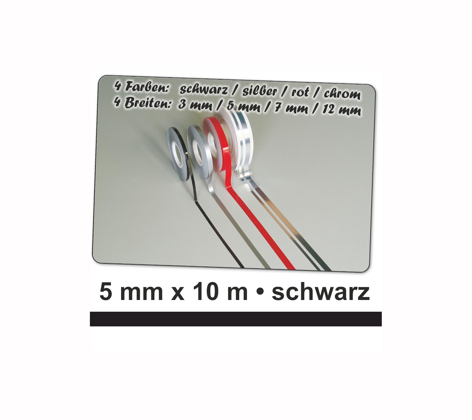 SCHUETZ Zierstreifen 5 mm schwarz