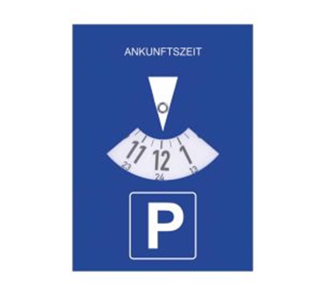 SCHUETZ Parkscheibe, statisch haftend