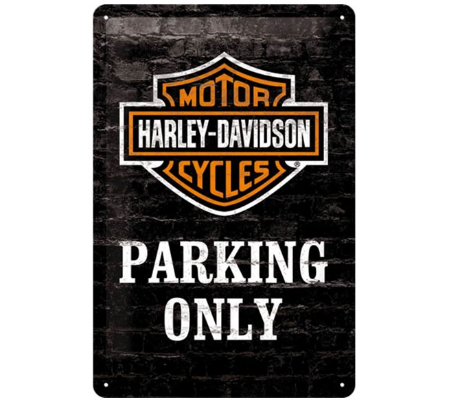 Metallschild Harley Davidson Parking