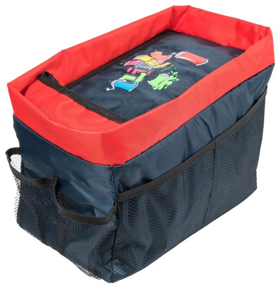 WALSER Rückbank-Organizer Graffiti, Auto-Organizer-Box blau