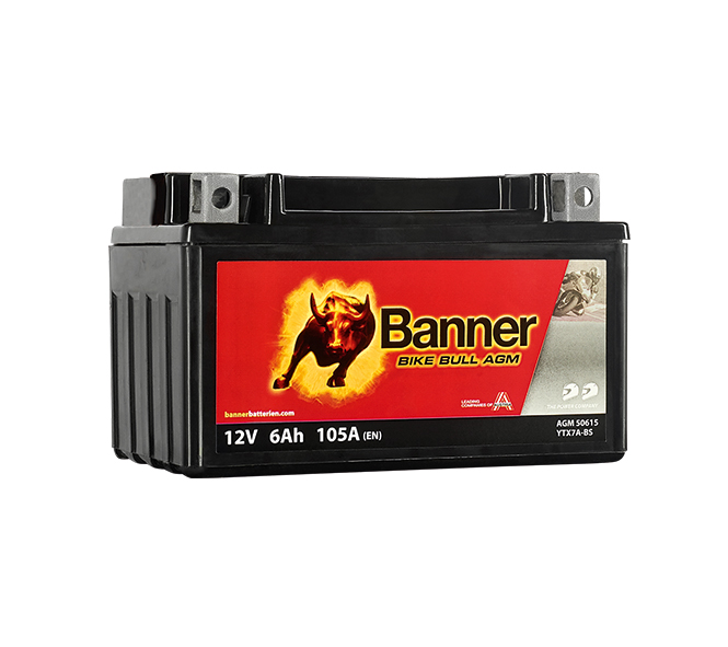 BANNER Bike Bull AGM 50615 YTX7A-BS