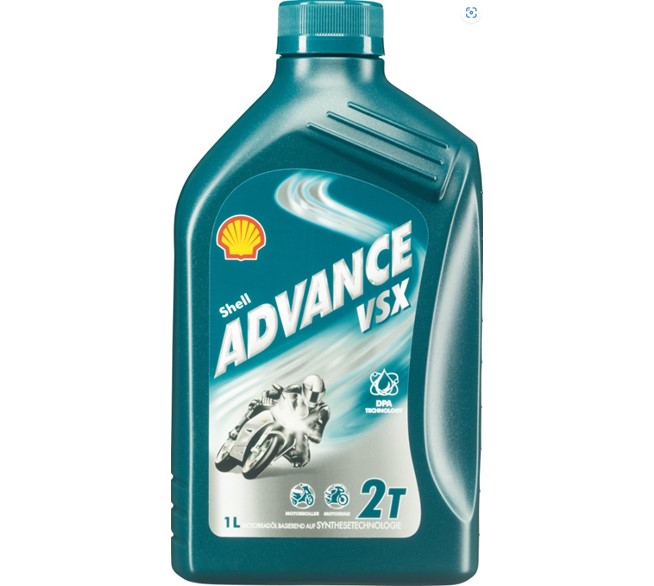SHELL Zweirad-Motoröl Advance VSX 2, 1 Liter