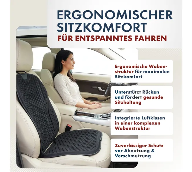 WALSER Sitzaufleger Avero als bequemer Schutz für den Autositz