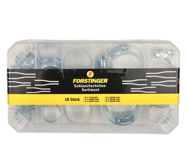FORSTINGER Schlauchschellen-Sortiment 18-teilig