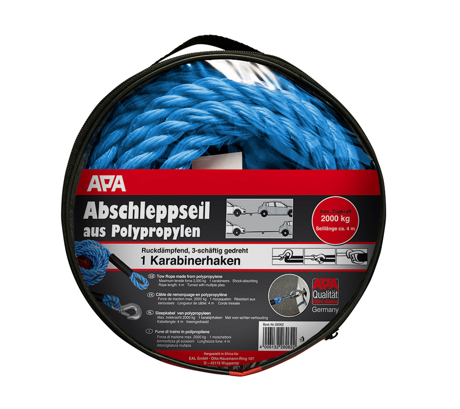APA Abschleppseil 2t