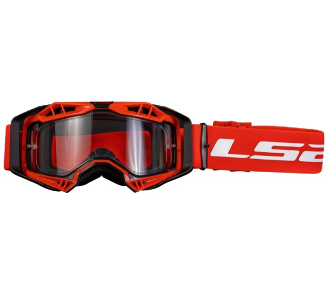 LS2 Motorradbrille Aura rot