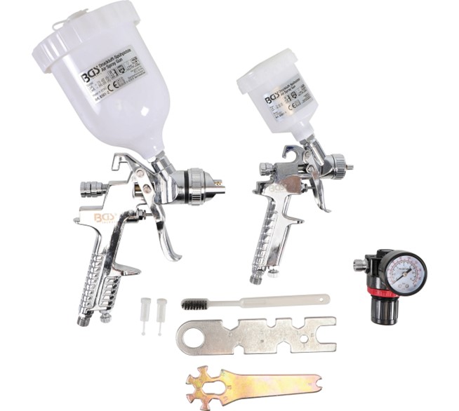 BGS TECHNIC Druckluft-Farbsprühpistolen-Satz