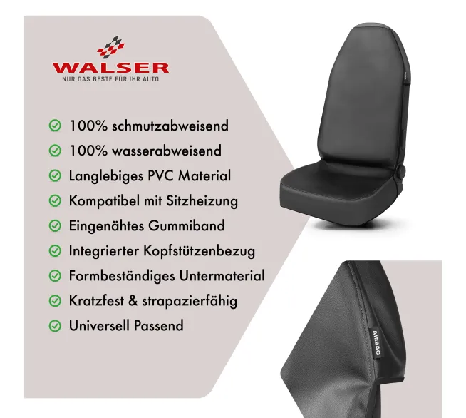 WALSER Autositzbezug Guardian als robuster Sitzschutz für den Fahrzeuginnenraum