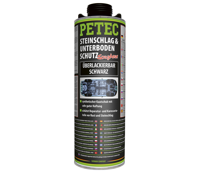PETEC Steinschlag- und Unterbodenschutz schwarz 1 l