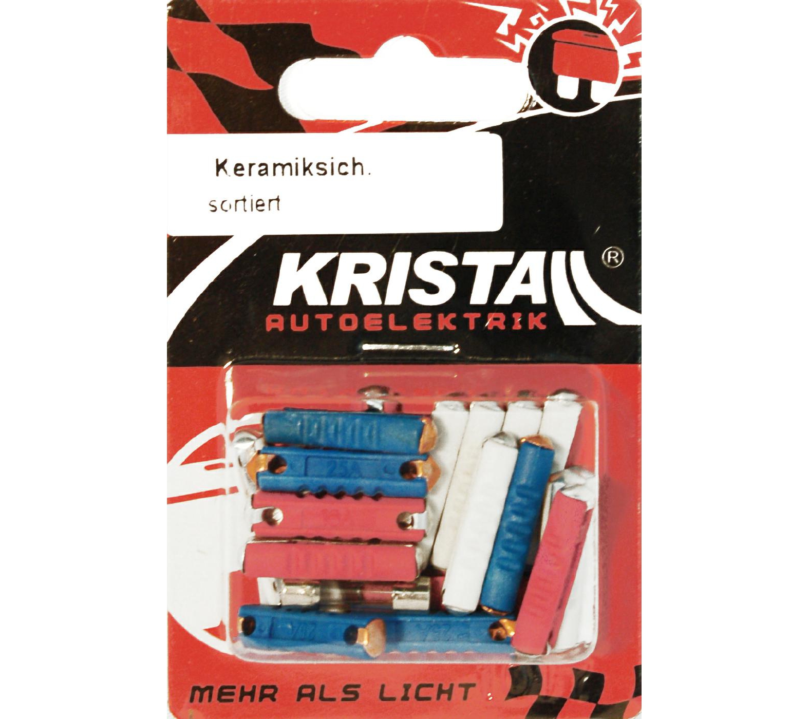 KRISTALL Keramiksicherungen sortiert