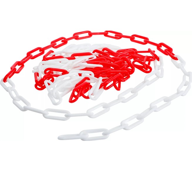 bgs-technic-absperrkette-rot-weiss-kunststoff-5m-25595680 BGS TECHNIC Absperrkette Rot-Weiß - Kunststoff / 5m