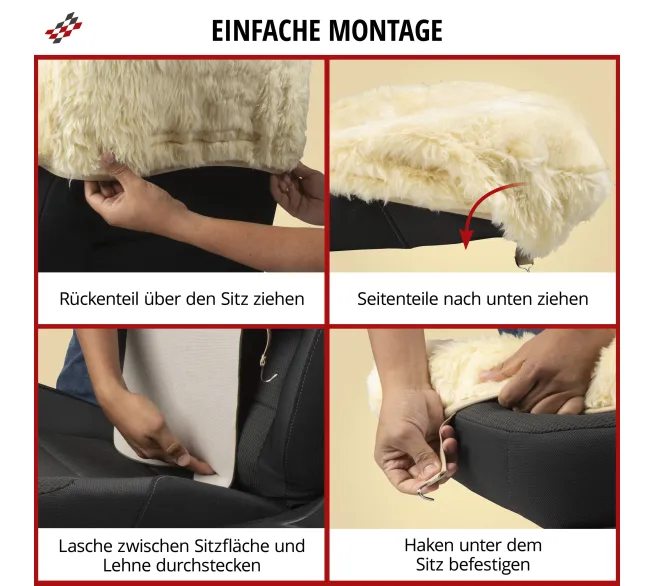 WALSER Autositzbezug Nineve als bequemer Schutzbezug für den Autositz