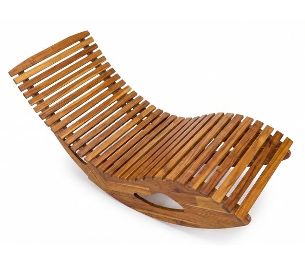 PRESTIGE Ergonomische Schwungliege Akazienholz