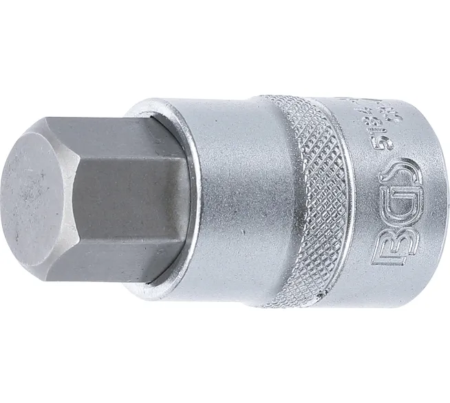 BGS technic Bit-Einsatz Antrieb Innenvierkant in der Produktansicht, als übersichtliches Werkzeugset für Werkstatt, Garage und Montage.