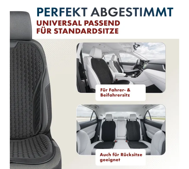 WALSER Sitzaufleger Avero als bequemer Schutz für den Autositz