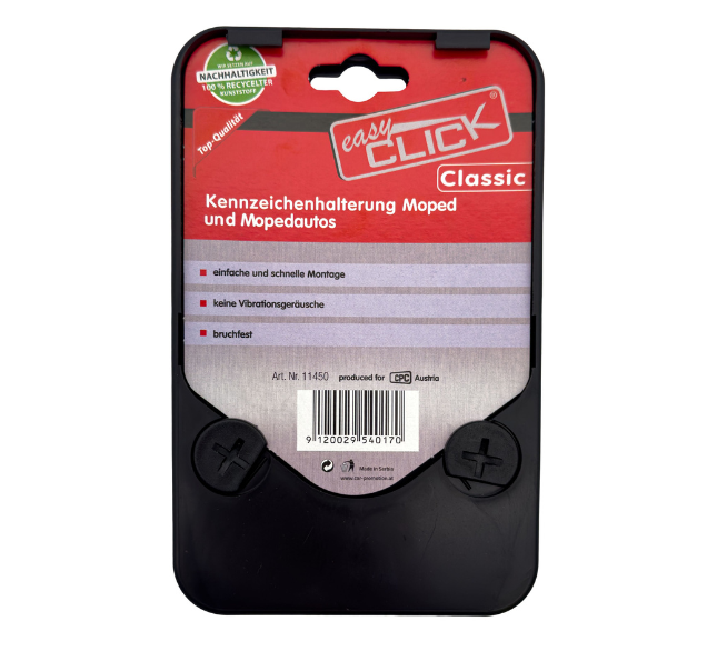 CPC EASY CLICK Kennzeichenhalter Classic für Moped