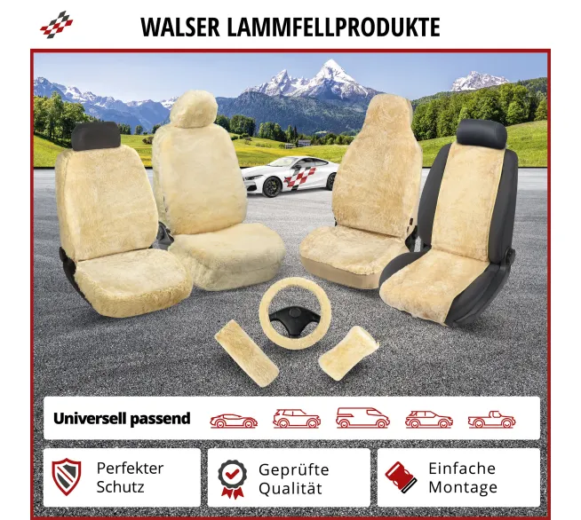 WALSER Autositzaufleger Marla als komfortabler Schutz für den Autositz