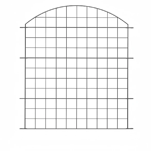 PRESTIGE Teichzaun oberbogen set 5 zaunelemente ca 390 x 78 5 cm anthrazit