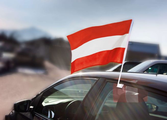 WALSER Fensterfahne Österreich WALSER Fensterfahne Österreich