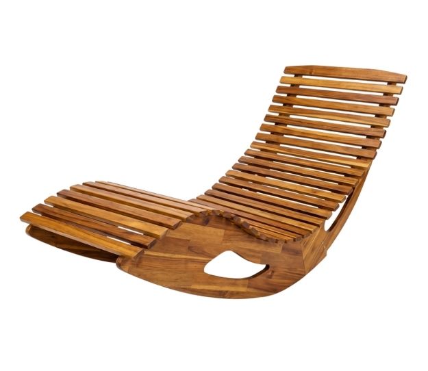 PRESTIGE Ergonomische Schwungliege Akazienholz