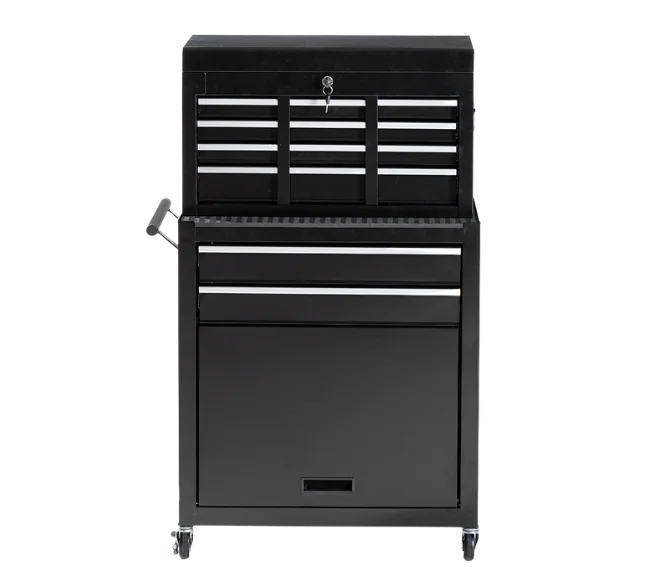 PRESTIGE 2 in 1 Werkstattwagen schwarz 7 Schubladen