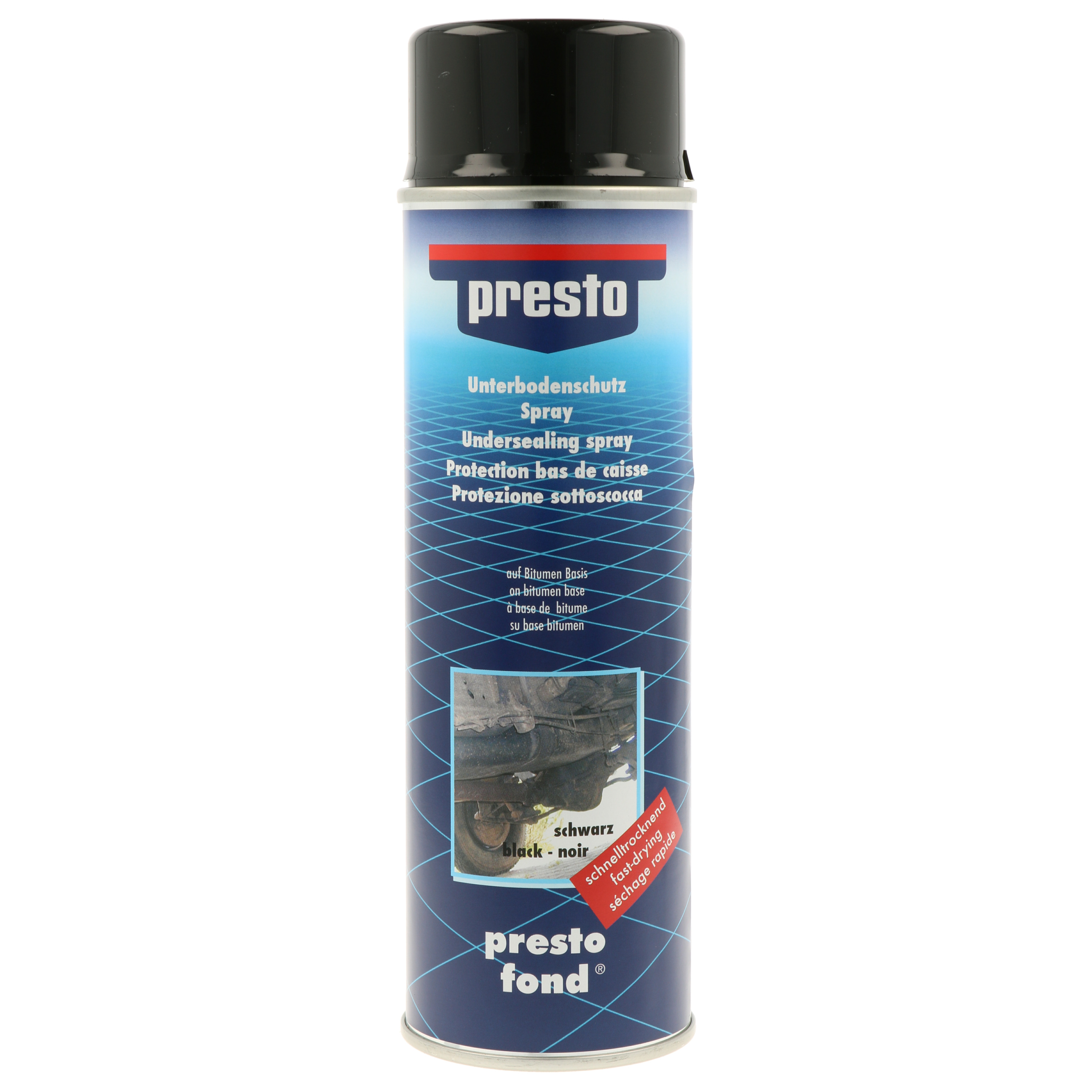 PRESTO Unterbodenschutzspray Bitumen schwarz 500 ml
