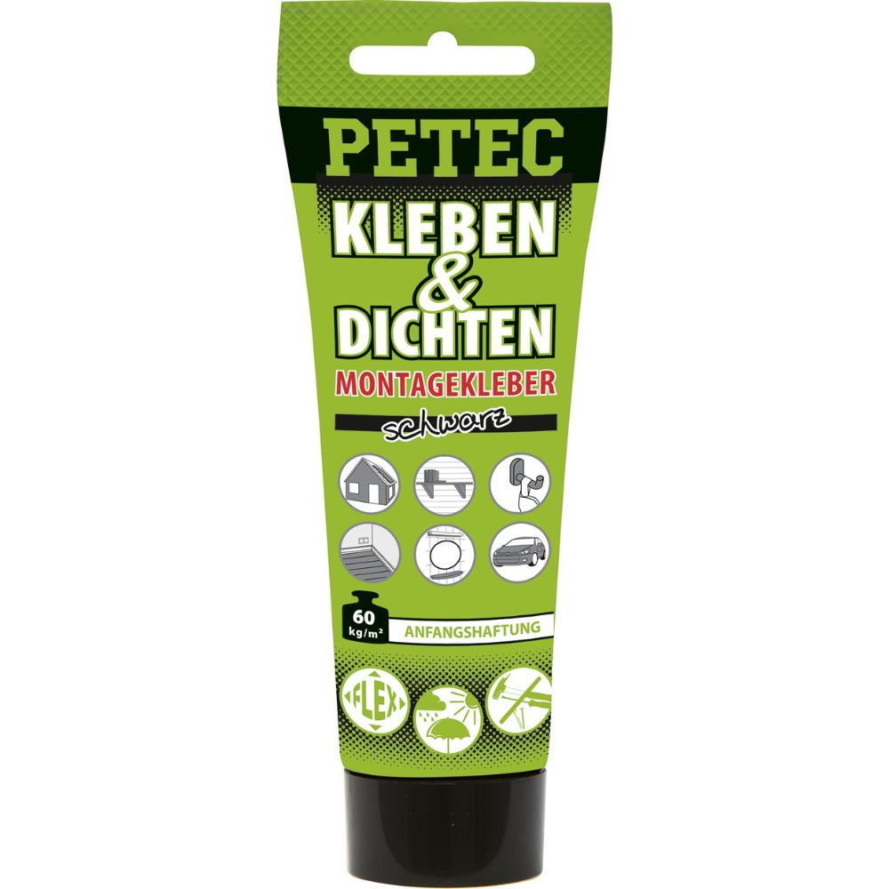 PETEC Kleben & Dichten schwarz 80 ml
