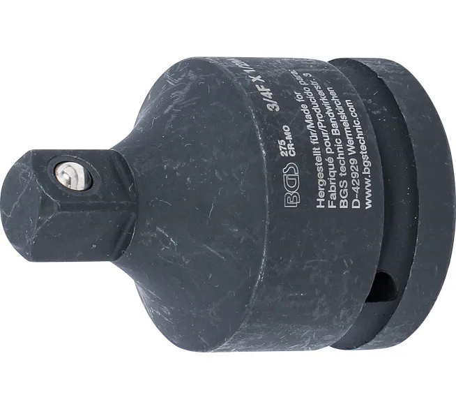 BGS technic Kraft-Steckschlüssel-Adapter Innenvier in der Produktansicht, als Zubehör für passgenaue Verbindungen bei Montage und Reparatur.