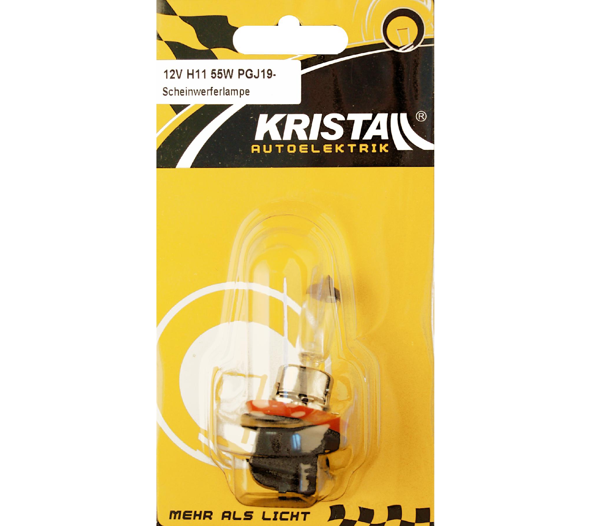 KRISTALL H11 Autolampe 12V 55W