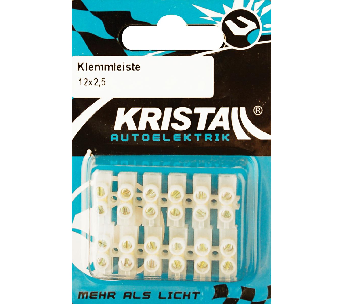 KRISTALL Klemmleiste 2,5mm 12-tlg.