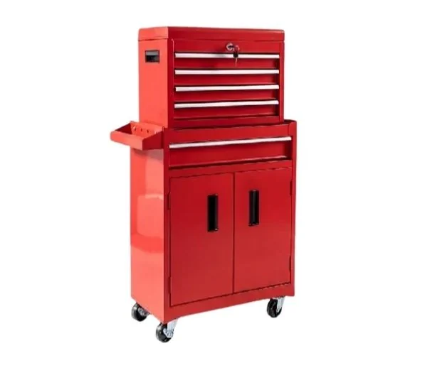 PRESTIGE Werkstattwagen 5 Schubladen 50cm rot