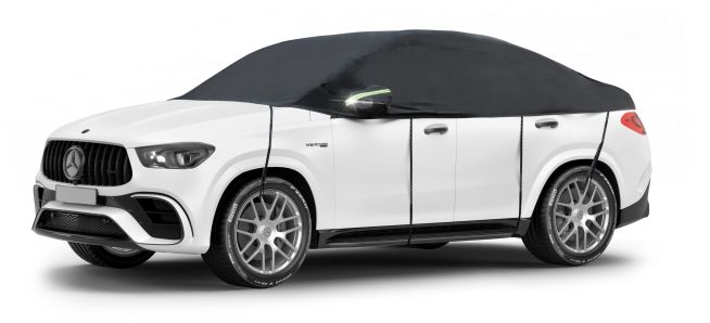 WALSER Abdeckplane Auto All Weather, Autoplane Halbgarage Größe 10 SUV/VAN   
