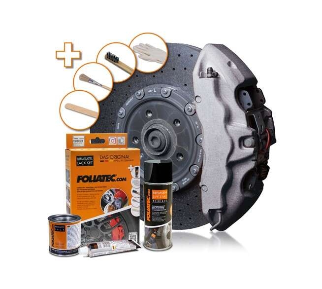 FOLIATEC Bremssattellackset silber metallic
