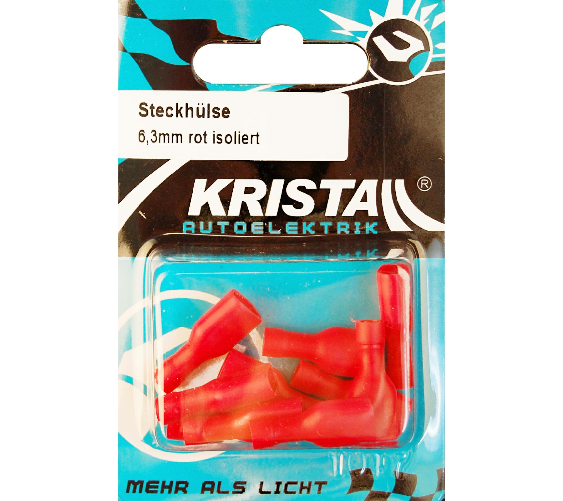 KRISTALL Flachsteckhülse vollisoliert