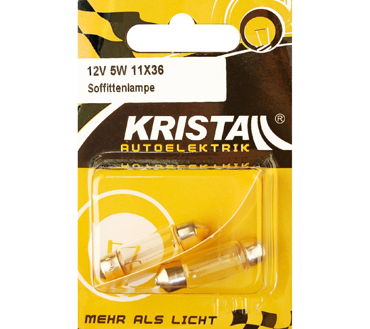 KRISTALL Soffittenlampe 12V 5W, 2 Stk.