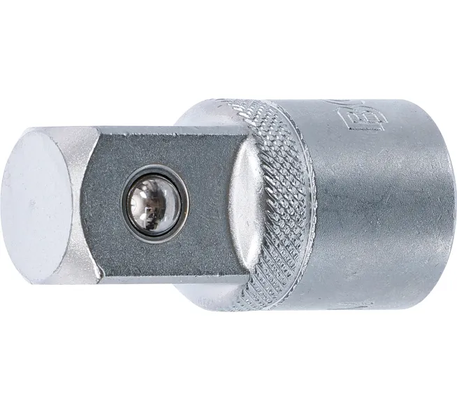 BGS technic Steckschlüssel-Adapter Innenvierkant in der Produktansicht, als Zubehör für passgenaue Verbindungen bei Montage und Reparatur.