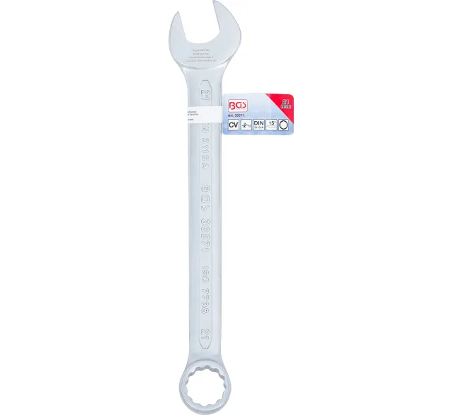 BGS TECHNIC Maul-Ringschlüssel 24mm 15°