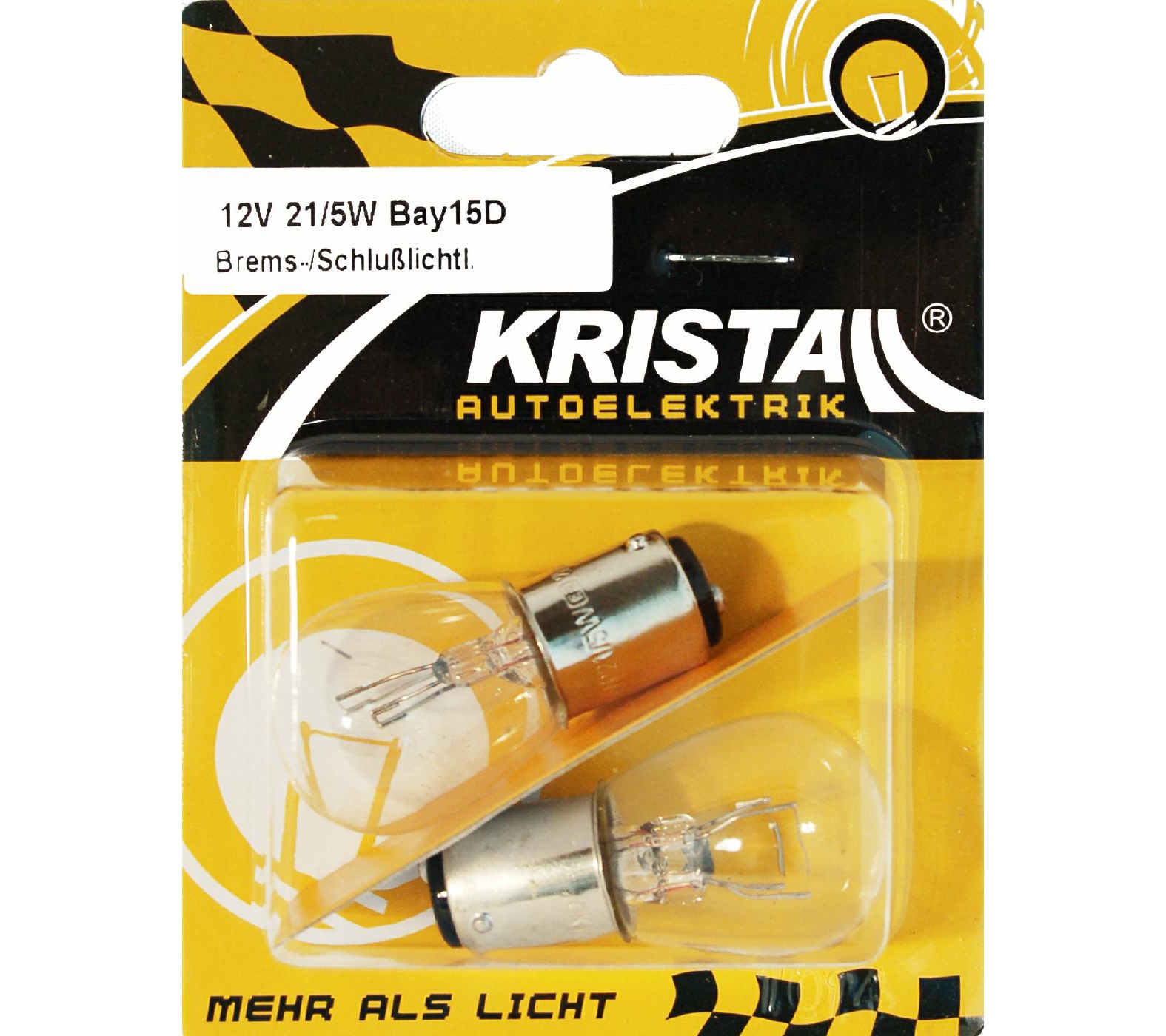 KRISTALL Bay15D Brems-/Schlusslichtlampe 12V 21/5W