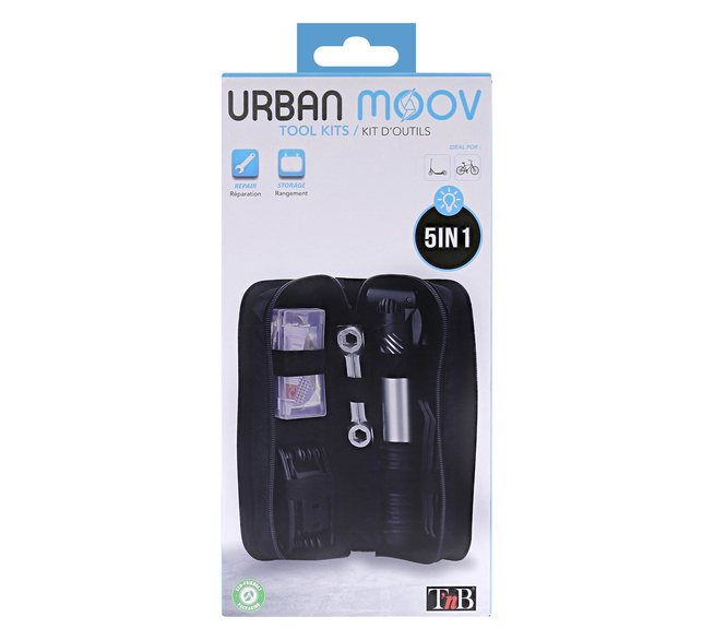 TnB URBAN MOOV Fahrrad- und Scooter-Werkzeugset, 16-teilig