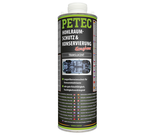 PETEC Hohlraumschutz und Konservierung translucent 1 l