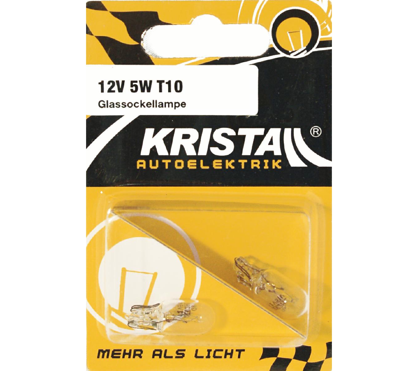 KRISTALL T10 Glassockellampe 12V 5W