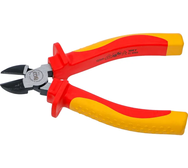 BGS technic VDE-Seitenschneider in der Produktansicht, als Handwerkzeug zum Greifen, Klemmen, Schneiden und Montieren.