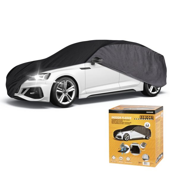 WALSER Autoplane Indoor Eco, PKW-Abdeckplane Größe M grau/schwarz